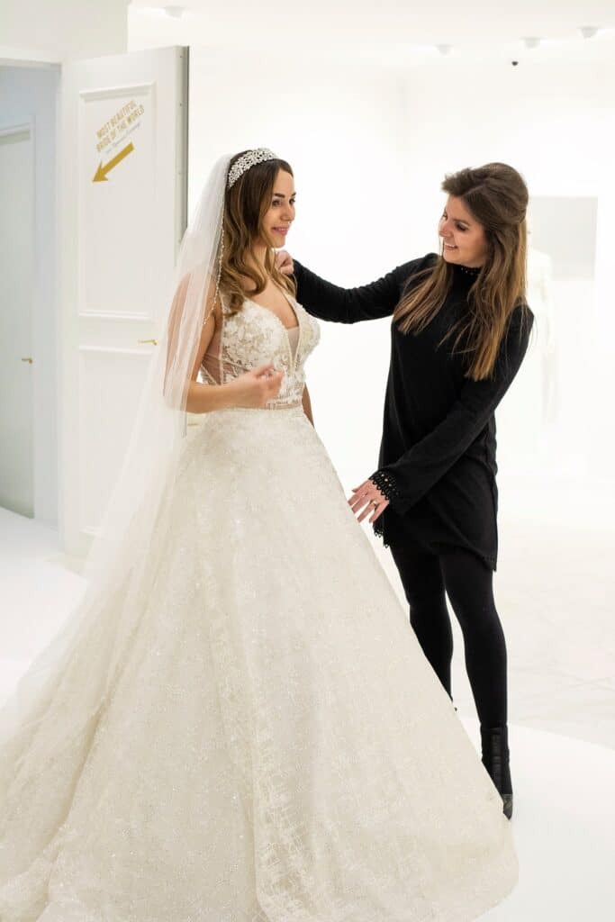 VIP bride with stylist Romy