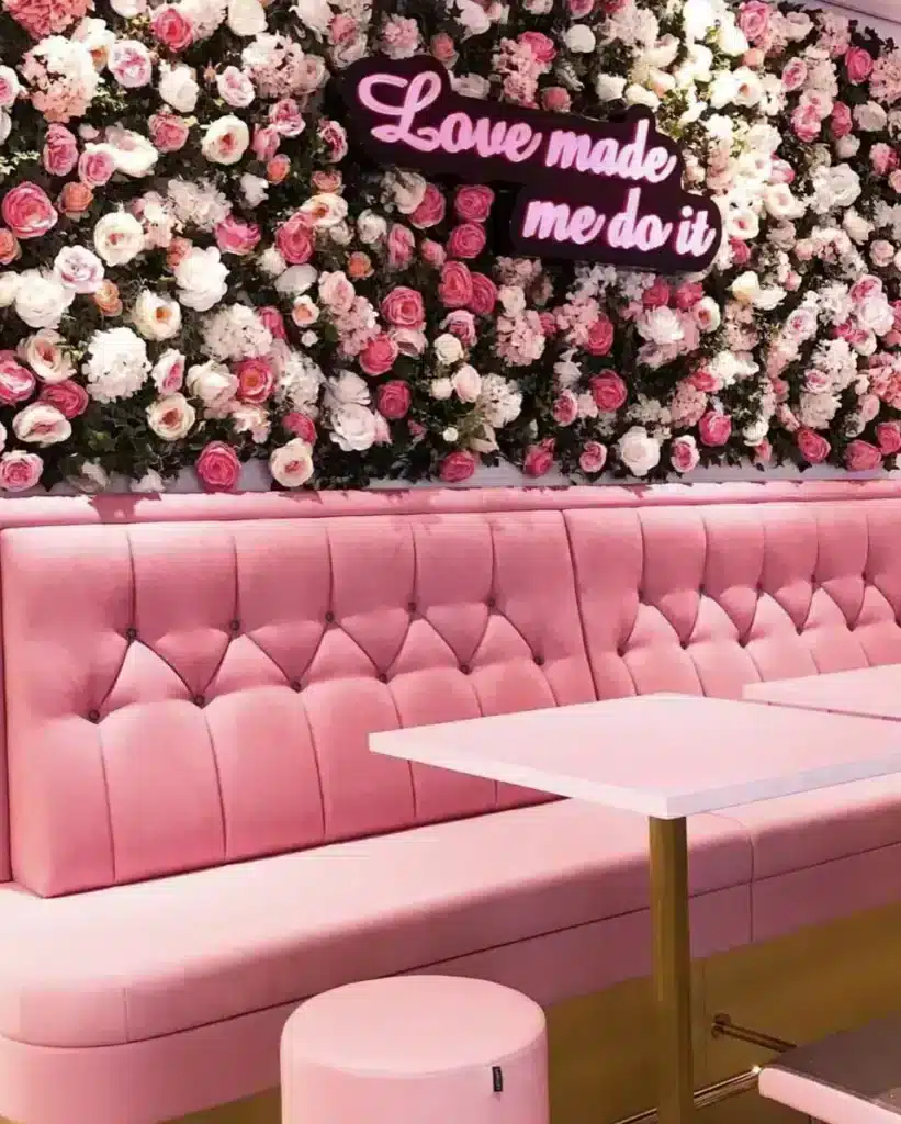 Ineke's Restaurant Floral Wall Instagram spot